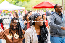 Fiesta on the green at the Nebraska Union Plaza. Fiesta on the Green is an annual Latino culture and
