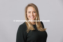Studio portrait of Ellen Hebden, Assistant Professor of Ethnomusicology. New Faculty and Staff. Sept