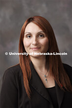 Studio portrait of Leslie Rault, Research Assistant Professor of Entomology. New Faculty and Staff. 
