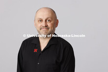 Studio portrait of Christopher Nollett, International Interface Program Assistant, Admissions. Septe