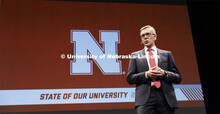 Chancellor Ronnie Green gives the 2022 State of Our University address. September 28, 2022. 