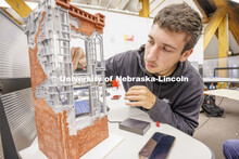 Students work on their design studio projects. Design studios in Architecture Hall. October 12, 2022