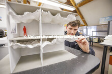 Students work on their design studio projects. Design studios in Architecture Hall. October 12, 2022