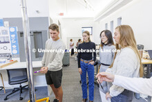 Students work on projects in Design Studio. Design studios in Architecture Hall. October 12, 2022. 