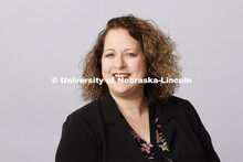 Studio portrait of Kirsten Drennon, Auditions and Scholarship Coordinator for Glenn Korff School of 