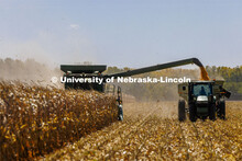 Corn harvest south of Chapman, Nebraska. October 13, 2022. 