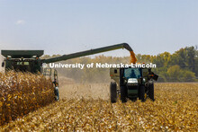 Corn harvest south of Chapman, Nebraska. October 13, 2022. 