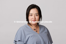 Studio portrait of Bindi Kang, Lecturer for the Johnny Carson School of Theatre and Film, Hixon-Lied