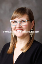 Studio portrait of Emily Kazyak, Associate Professor, Sociology. October 24, 2022. 
