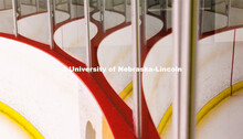 Reflections in the glass at the John Breslow Ice Hockey Arena. October 25, 2022. 
