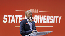 Marco Barker, Vice Chancellor for Diversity and Inclusion, delivers the 2022 State of Diversity in E