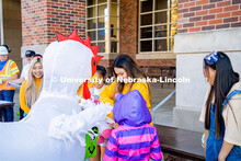 The university hosted a public Trick-or-Treat event in the Nebraska Union and at the chapter houses 