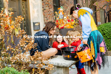 The university hosted a public Trick-or-Treat event in the Nebraska Union and at the chapter houses 
