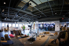 Work progresses on the new Don and Lorena Meier Studio on the second floor of Andersen Hall as it re