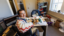 Gabe Brugier’s office in the Prem S. Paul Research Center at Whittier School overflows with suppli