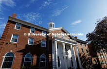 Exterior shot of Neihardt Hall. November 22, 2022. 
