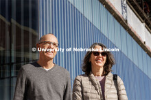 Peter Sutter, professor of electrical and computer engineering, and Eli Sutter, professor of mechani