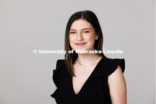 Studio portrait of Maddie Ames, ASEM New Student Enrollment Orientation Leaders. December 5, 2022. 