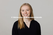 Studio portrait of Elise Benson, ASEM New Student Enrollment Orientation Leaders. December 5, 2022. 