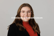 Studio portrait of Tori Concannouer, ASEM New Student Enrollment Orientation Leaders. December 5, 20