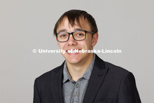 Studio portrait of Shane Horwart, ASEM New Student Enrollment Orientation Leaders. December 5, 2022.