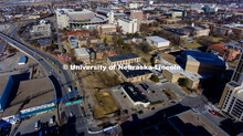 The former parking lots at 10th and Q are being excavated as the new Fine and Performing Arts buildi