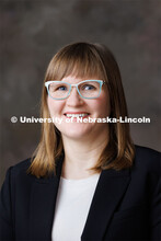 Studio portrait of Emily Kazyak, Associate Professor, Sociology. February 1, 2023. 