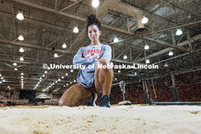 Darby Thomas, a senior in Elementary Education and Early Child Education a long and triple jumper wi