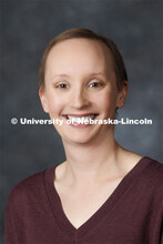 Studio portrait of Karly Black, Engagement Zone Coordinator. Portraits of Extension, IANR and CASNR 