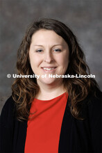 Studio portrait of Sheena Davidson, 4-H Assistant. Portraits of Extension, IANR and CASNR educators.