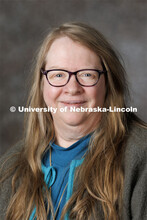 Studio portrait of Saundra Wever Frerichs, 4-H Science Education Specialist. Portraits of Extension,