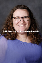 Studio portrait of Katelynn Ness, 4-H Extension Assistant. Portraits of Extension, IANR and CASNR ed