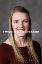 Studio portrait of Kate Pulec, 4-H Extension Associate. Portraits of Extension, IANR and CASNR educa