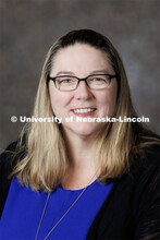 Studio portrait of Rebecca Swanson, STEM Specialist, Extension Assistant Professor, 4-H Youth Develo