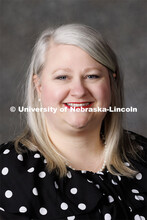 Studio portrait of Maria Walker, 4-H Youth Development Coordinator. Portraits of Extension, IANR and