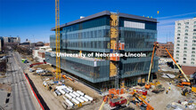 Construction of Kiewit Hall on City Campus. March 1, 2023. 