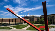 Blue skies across UNL's City Campus. June 12, 2023. 