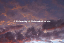 Dark clouds in the sky. August 13, 2023. 