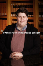 Sydney Hayes, lecturer for the College of Law. College of Law faculty and staff photo shoot. August 