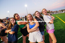 Students at Playfair on the Vine Street Fields Wednesday night. Playfair is called the ultimate ice 