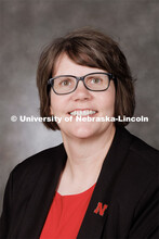 Studio portrait of Deb VanOverbeke, Professor and Department Head of Animal Science. 2023 New Facult