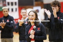 Homecoming Royalty was introduced to the crowd. Showtime at the Coliseum. Recognized Student Organiz
