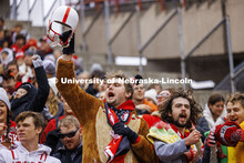 Denis McGinty, a junior from Chicago, cheers on the Huskers. Nebraska football versus Purdue Homecom