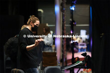 Orchestra plays the track for dress rehearsal of the UNL production “Big Fish”. April 22, 2024. 