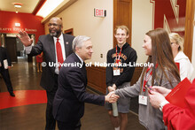 Canadian Minister Francois-Philippe Champagne introduced himself to touring high school students Cam