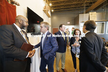 Governor Jim Pillen talks with Chancellor Rodney D. Bennett. The U.S. Department of Agriculture's (U