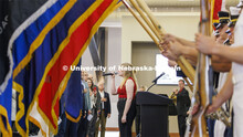 Elisa Anderson sings the national anthem. The U.S. Department of Agriculture's (USDA's) Agricultural
