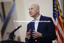 Senator Pete Ricketts speaks to the crowd. The U.S. Department of Agriculture's (USDA's) Agricultura