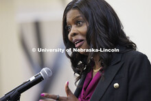 USDA Under Secretary Chavonda Jacobs-Young delivers the keynote address. The U.S. Department of Agri