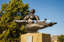 Floating Figure by Gaston Lachaise floats near the Lied Center and Sheldon Museum and is part of the